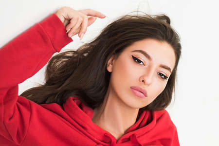 Youth fashion. Feeling free and stylish. Girl wear modern clothes for youth generation. Forever...