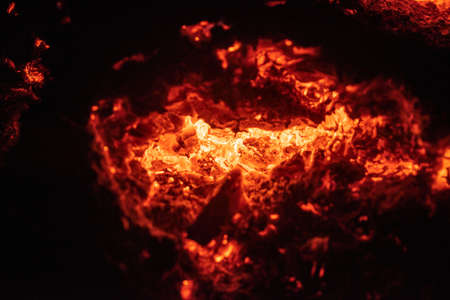 Fire closeup. Flame texture. Abstract burning blaze flames. Fire background.の写真素材