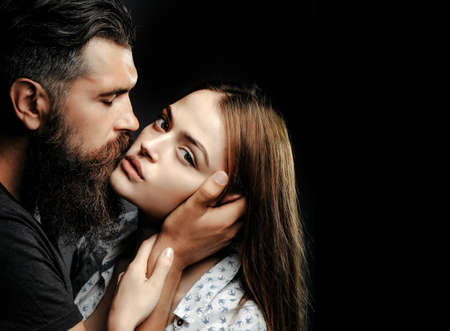 sexy couple kisses