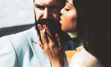 Gentle romantic couple celebrates the day of all lovers. The Real History of Valentines Day.