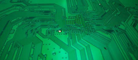 Electronic circuit board background. Abstract digital technology background. Electronic computer...