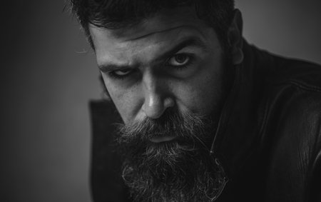 Sexy man face. Imposing guy. Mens beauty, fashion portrait.の写真素材