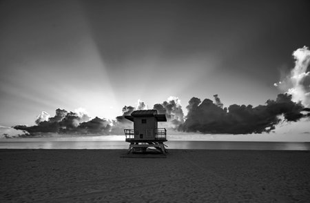 Sunset on sea background. Nature wallpaper with summer sea. Water sea texture. Calm sunrise on tropical sea. Ocean sunset background.の写真素材