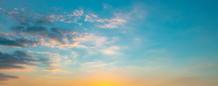 Sunrise Clouds background. Dramatic Clouds Sunset Background. Sky with clouds in Sunrise. Sunrise...