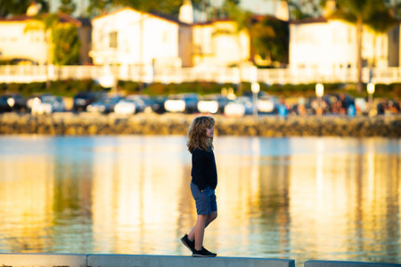 Portrait of dreaming child. Kids dreaming face. Kid dream concept. Sweet kids dreams. Kid dreaming about future. Childhood dreams. Portrait of dreamer kid. Boy dreaming looking away. kids Imagination.の写真素材