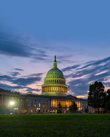 The Capitol symbol of democratic. Independence Day. The United States Capitol governance. Congress...