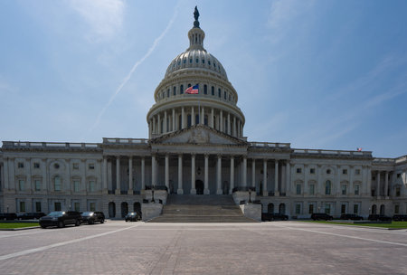 USA Capitol. Washington DC skyline featuring the Capitol. Senate and House USA building. USA...