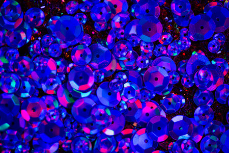 Glitter backdrop. Colorful light reflections. Glowing wallpaper for design. Radiant glitter...