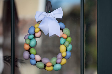 This wreath with pastel eggs looks festive. That wreath with a white bow feels elegant. Our wreath...