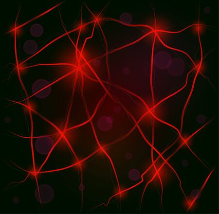 Abstract red background with a perspective. Vector illustration.のイラスト素材