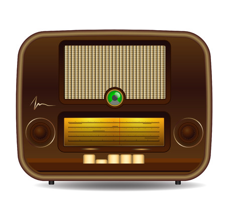 Working an old wooden lamp Receiver on tableのイラスト素材