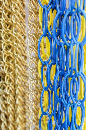 Bright colored wires chains decorative background image