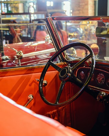 parts and pieces of the old vintage cars. Images of close-up.の写真素材