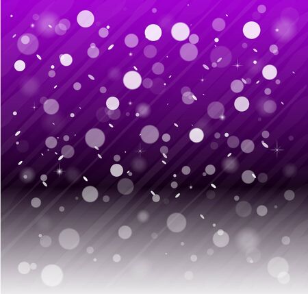 Whte snow bokeh violet background. Vector EPS10のイラスト素材
