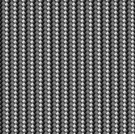 The texture of the carbon cloth is black. Lightweight and durable modern materialのイラスト素材