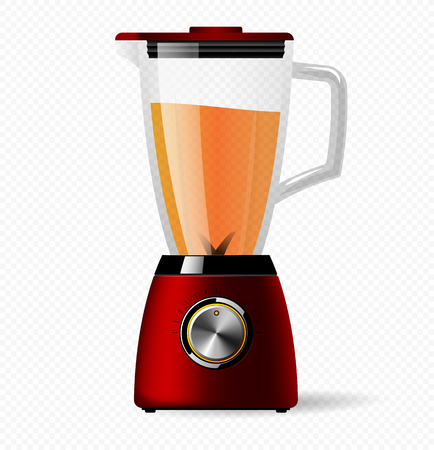 Kitchen electric stationary blender with a glass bowl. Cooking smoothies, cocktail or juiceのイラスト素材