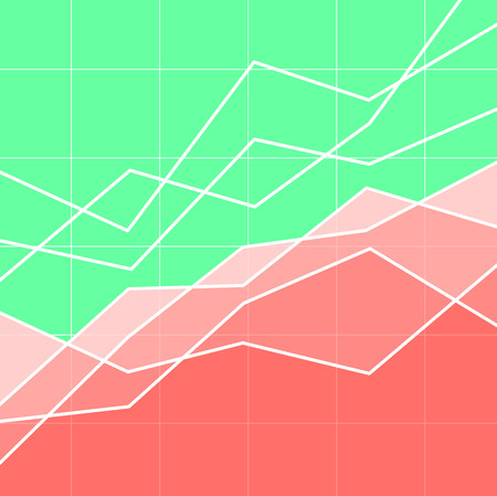 Abstract graph or chart for background or illustration of an article on finance, business or sales. Copy space.のイラスト素材