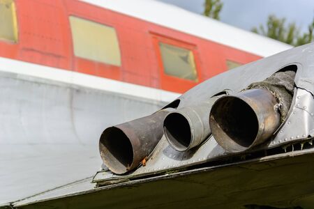 Air intake aircraft. Travel far. Takeoff and landing.の写真素材