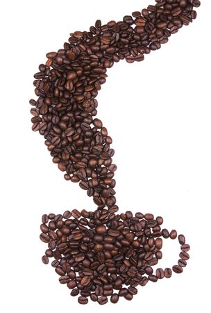 Cup of  Coffee beansの写真素材