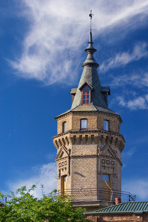 The tower of the oldest building of Kiev Polytechnic Institute, Ukraineの写真素材