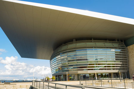 Denmark, Copenhagen - September 9, 2017: Copenhagen Opera House - National Opera House of Denmarkのeditorial素材