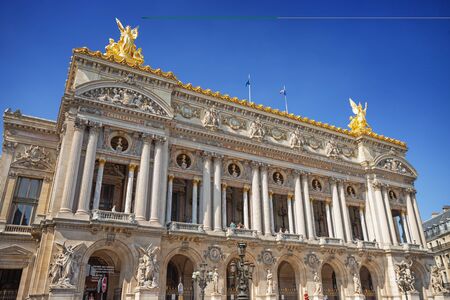 Paris, France - 20 May 2018: View of the Grand Opera, or the Opera Garnier, the National Academy of Music - built from 1860 to 1875.のeditorial素材