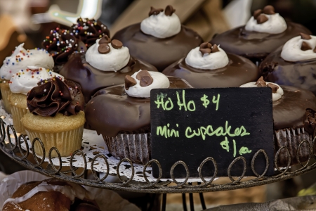 Cupcakes at Local Farmers Marketの写真素材