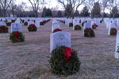2012 Wreaths Across America at Fort Logan National Cemetery Coloradoのeditorial素材
