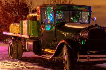 2012 Denver Botanical Gardens Trail of Lights Christmas light display at Chatfieldのeditorial素材