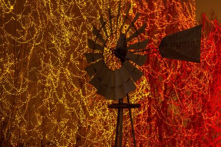 2012 Denver Botanical Gardens Trail of Lights Christmas light display at Chatfieldのeditorial素材