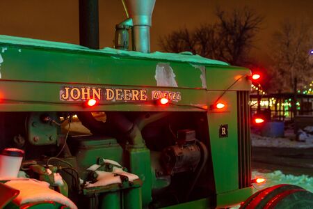 2012 Denver Botanical Gardens Trail of Lights Christmas light display at Chatfieldのeditorial素材