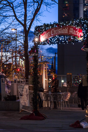 Entrance to the Denver Christkindl Market のeditorial素材