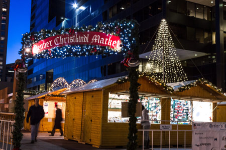 Entrance to the Denver Christkindl Market のeditorial素材