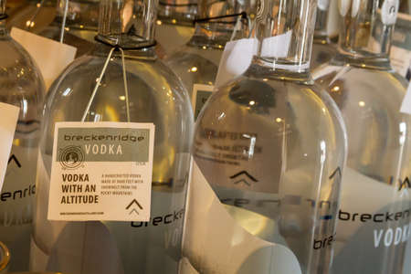 Rows of Breckenridge Vodkaのeditorial素材