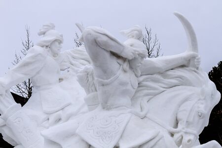 2013 Budweiser International Snow Sculpture Championship in Breckenridge, Coloradoのeditorial素材