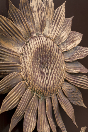 View individual wrought-iron gate elementsの写真素材