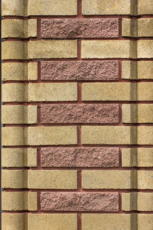 Stone wall of the rectangular bricks - close up