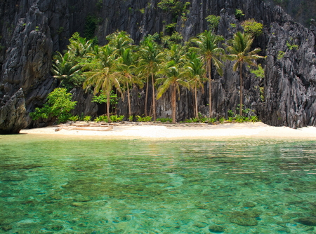 The beach on a tropical island. El Nido. Philippines.の写真素材