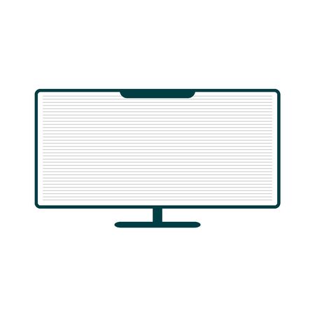 PC desktop.  New concept 2019. New style. Vector illustration.のイラスト素材