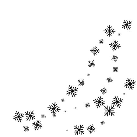 Wave snowflake background - stock vector. Vector illustration .のイラスト素材
