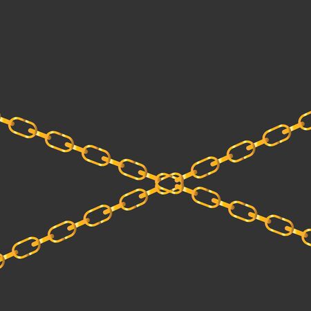 Belts, chain and braid for fabric design. Decoration for webのイラスト素材