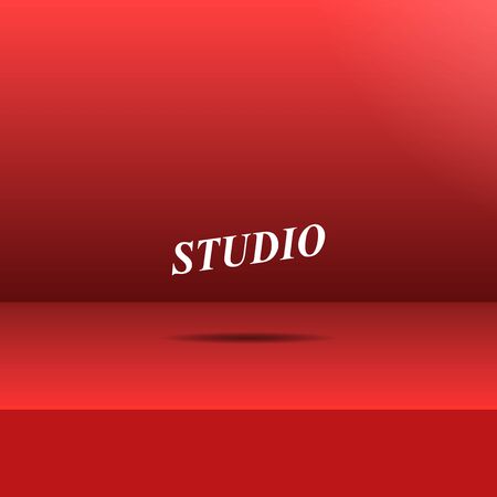 Empty studio room background for display your products. Vector illustrationのイラスト素材