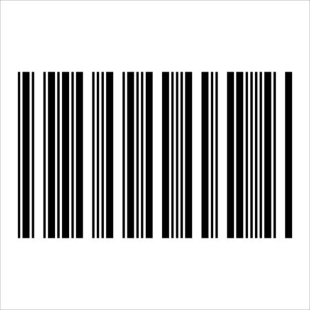Barcode realistic icon. Flat vector illustration. Concept object design for product.のイラスト素材