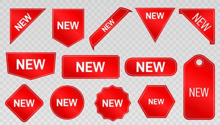 Tags set. Vector badges. New  arrivalのイラスト素材