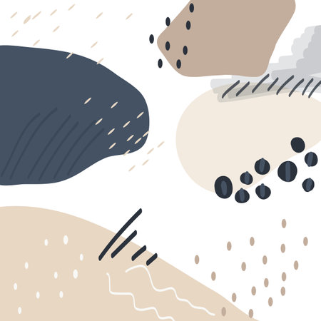 Vector minimal background with organic abstract shapes. Vector illustration EPS10のイラスト素材