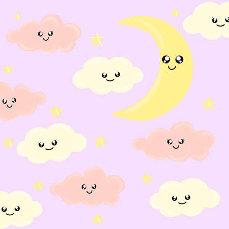 Perfect for fabric print sign cards banners Kids wall art design Vector illustration.のイラスト素材