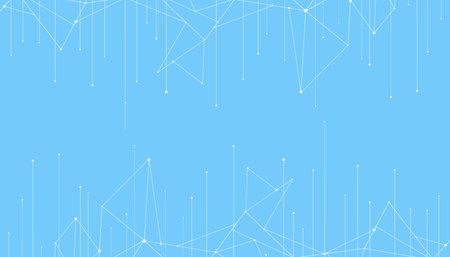Vector abstract big data visualization. Visual information background. Future technologyのイラスト素材