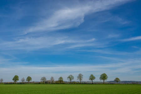 Cloud images with rain clouds and storm clouds in the landscapeの写真素材