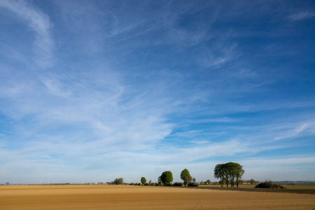 Cloud images with rain clouds and storm clouds in the landscapeの写真素材
