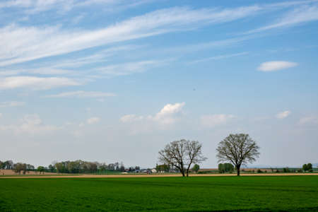 Cloud images with rain clouds and storm clouds in the landscapeの写真素材